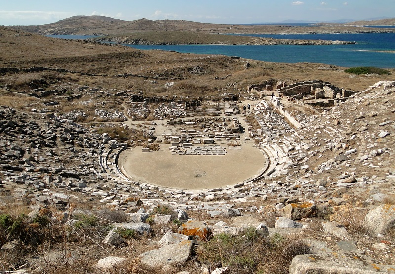 Ruínas nas ilhas gregas