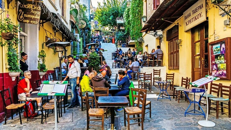 Anafiotika Café Restaurant em Atenas