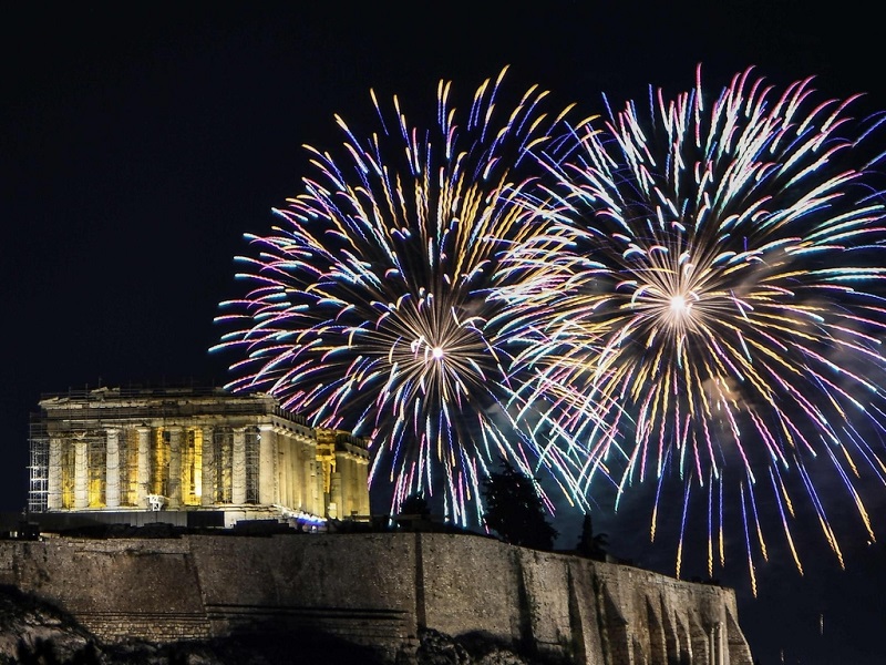 Ano-novo em Atenas