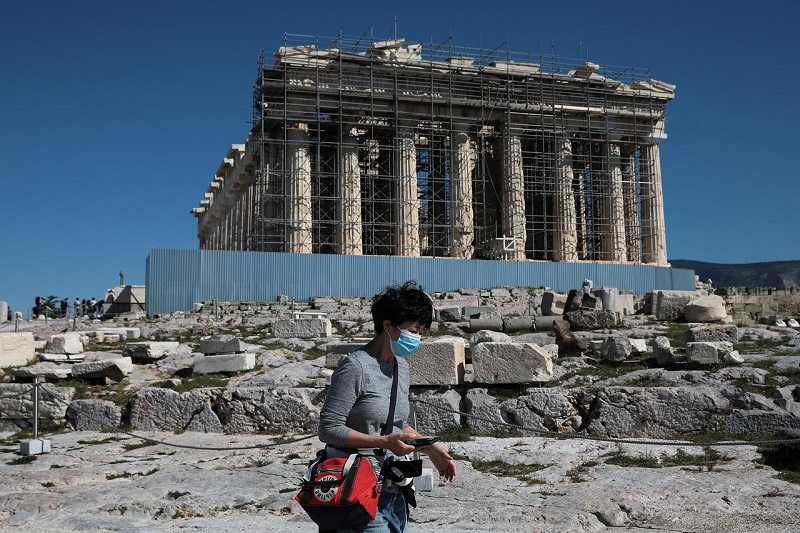 Acrópole de Atenas - Previsão de reabertura de pontos turísticos e comércio na Grécia