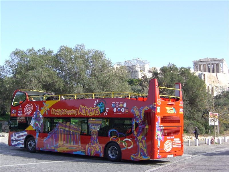 Passeio de ônibus turístico em Atenas