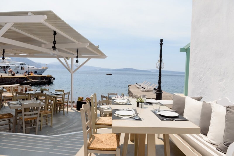 Restaurante Armeni em Santorini