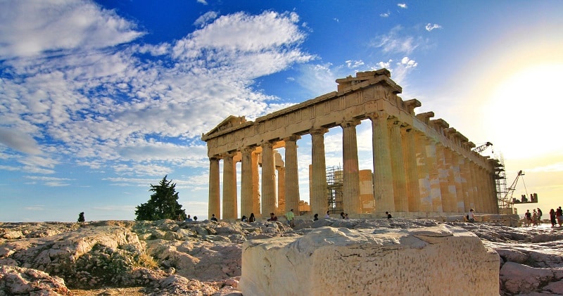 Panteão de Atenas, na Grécia