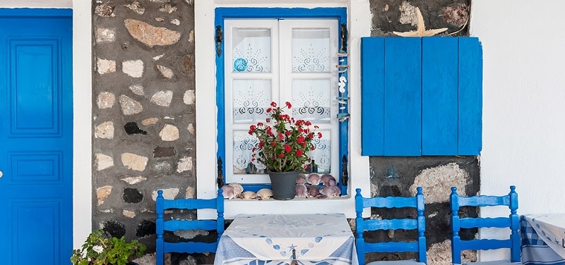 Restaurante em Santorini