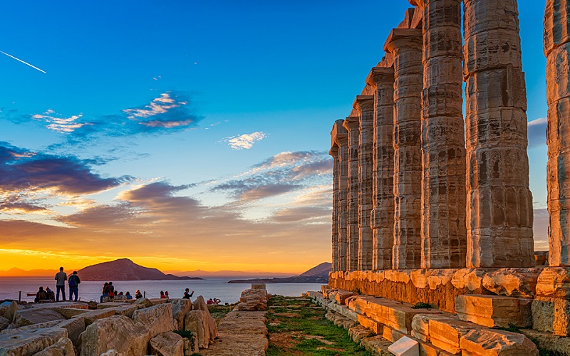 Templo de Poseidon na Grécia