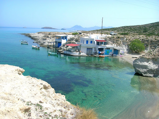 Vilarejo de Milos na Grécia