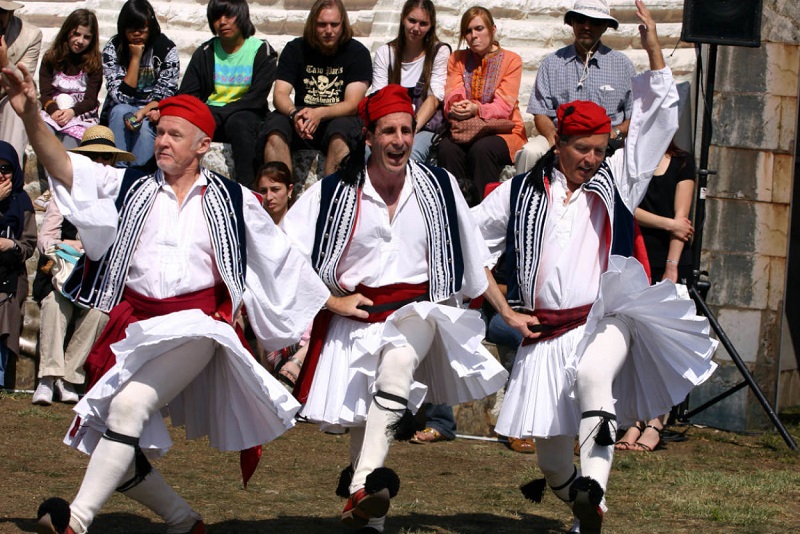 Espetáculo de dança grega em Atenas