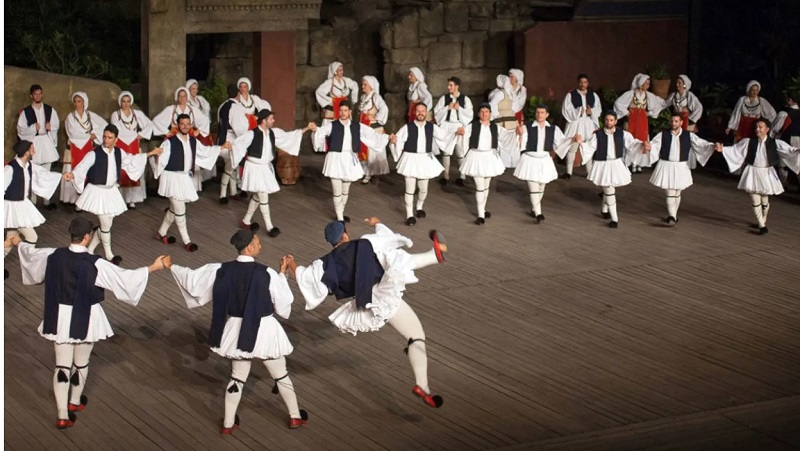 Espetáculo de dança grega em Atenas