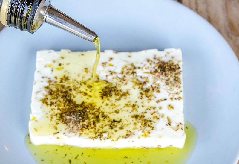 Azeite e queijo da Grécia