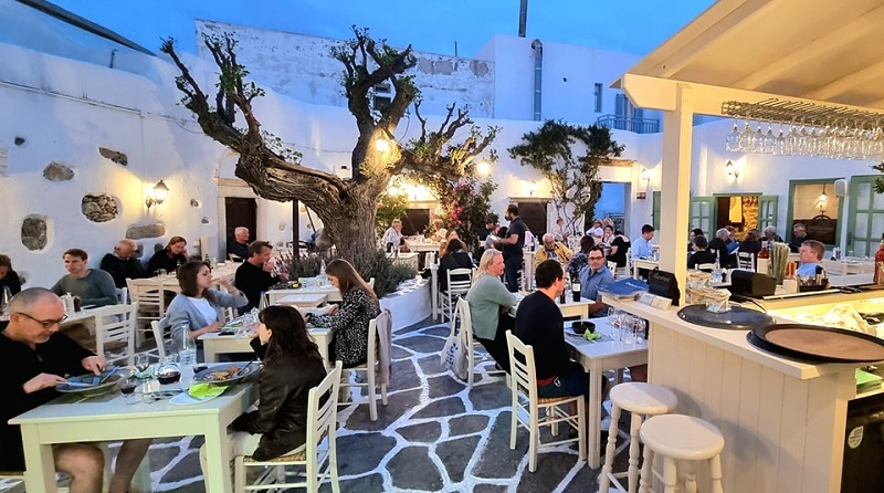 Restaurante Doukato em Naxos