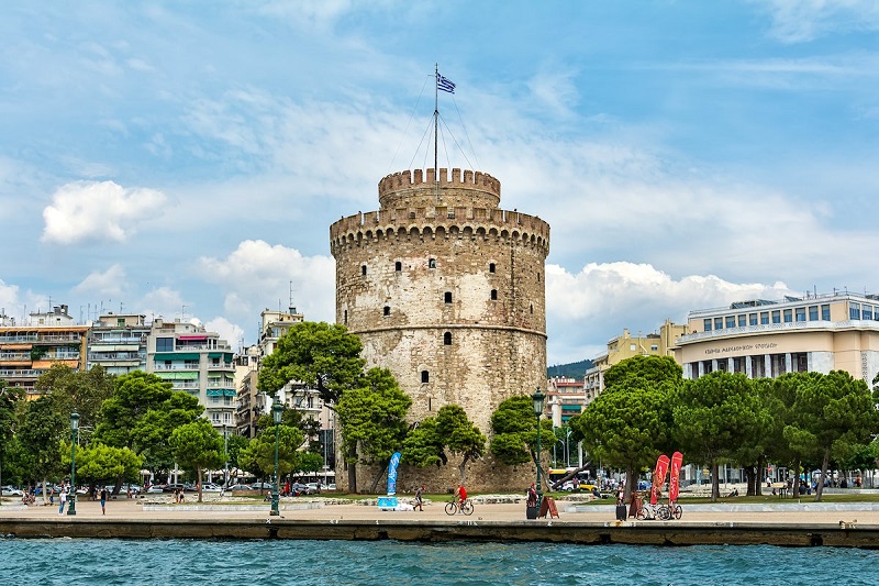 Pontos turísticos em Tessalônica na Grécia: Torre Branca, Tessalônica